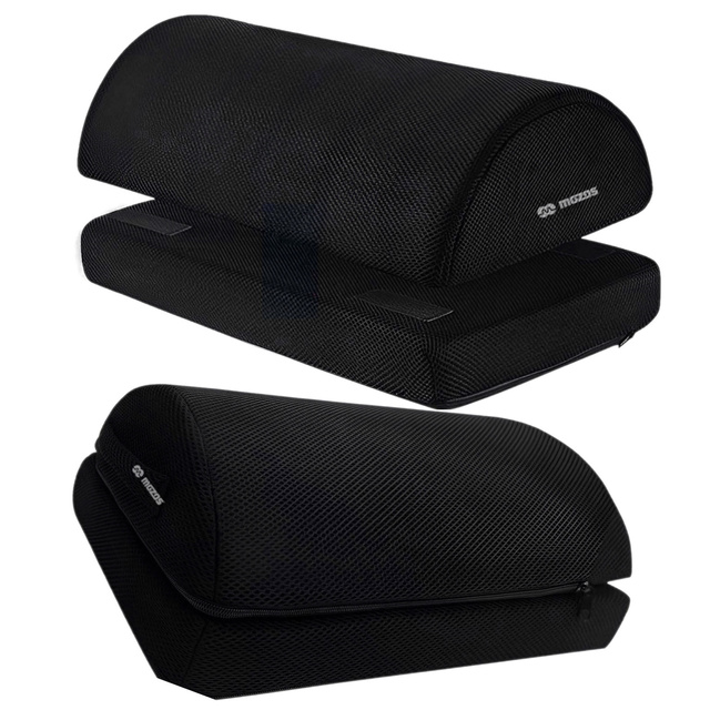 Office footrest, foot rest, legs, thighs, ergonomic for work, office, leisure, Mozos FS5, black