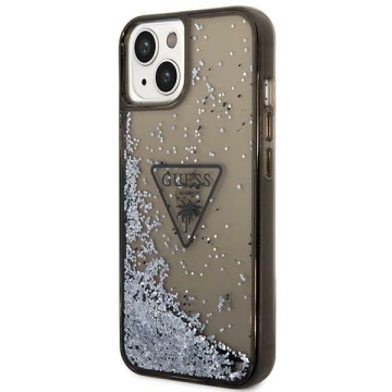 Etui Guess GUHCP14SLFCTPK für Apple iPhone 14 6,1" Czarny/Black Hardcase Liquid Glitter Palm Collection