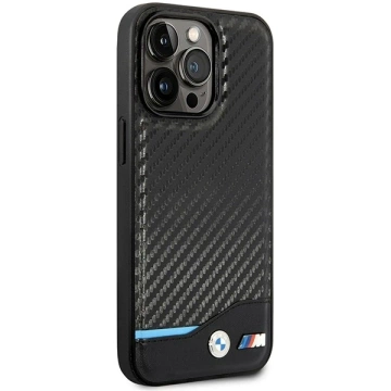 Чохол BMW BMHMP14L22NBCK для Apple iPhone 14 Pro 6.1" чорний/чорний Carbon MagSafe
