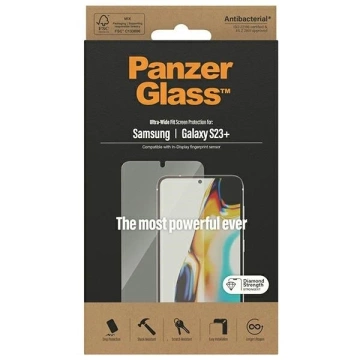 Загартоване скло для Samsung Galaxy S23 PanzerGlass Ultra-Wide Fit CamSlider