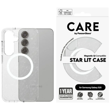 Чохол для Samsung Galaxy S25 CARE від PanzerGlass Star Lit прозорий