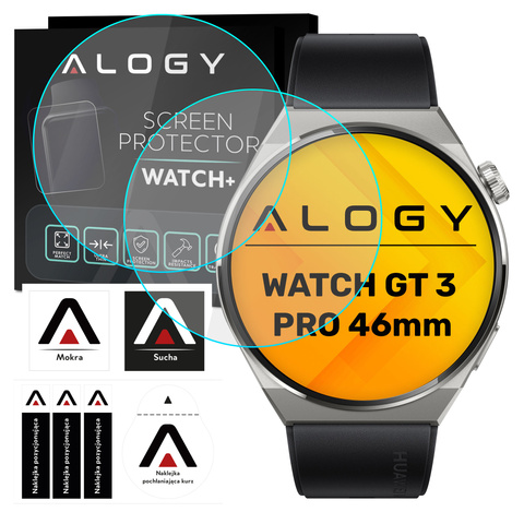 2x tvrzené sklo Alogy 9H pro Huawei Watch GT 3 Pro 46mm