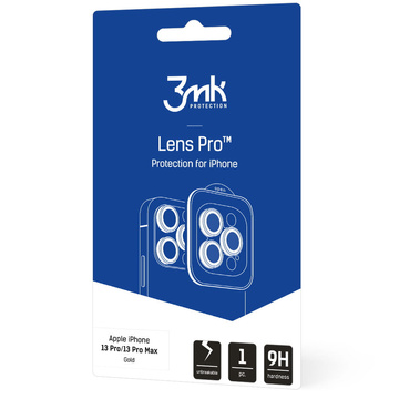 3mk Lens Protection Pro Phone Lens Protector для Apple iPhone 13 Pro / 13 Pro Max Gold