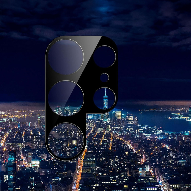 Glass for Samsung Galaxy S24 Ultra camera lens 3D tempered full protection of the entire lens black glass