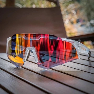 Fotochromatické cyklistické brýle Rockbros SP291 UV400 - bílé