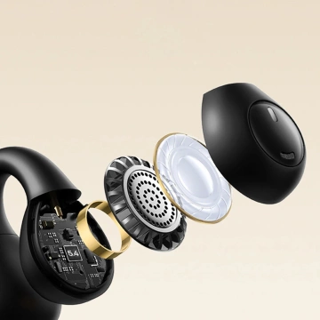 Słuchawki Baseus Bass 15 Clip OWS + Kabel USB-C 30cm Czarne