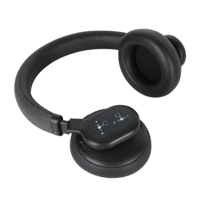 Forcell F-Audio ANC Touch Beat Kabellose On-Ear-Kopfhörer Schwarz