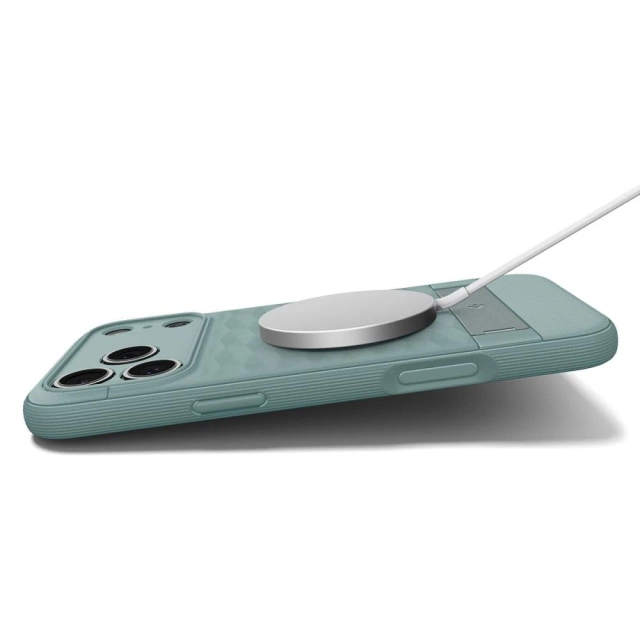Etui Ochronne do iPhone 17 Pro Spigen Parallax ”S” MagSafe Sage Green