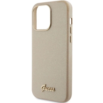 Etui Guess GUHCP15XPGMCSD pre iPhone 15 Pro Max 6,7" zlatý/svetlo zlatý pevný obal Glitter Glossy Script