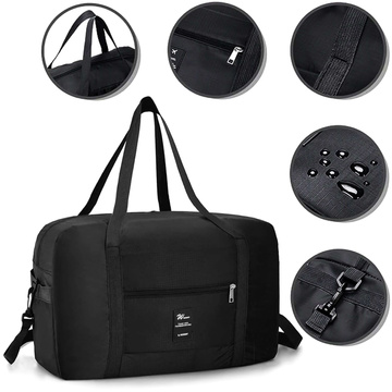 Cestovní taška do letadla, turistická sportovní kabina, příruční zavazadlo, prostorná na kufr, dovolená 36l Alogy Black