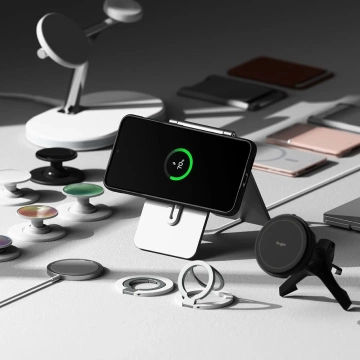 Pouzdro na Samsung Galaxy S25 Plus černé s magnetickým onyxovým kroužkem MagSafe.