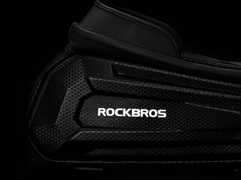 Pouch bag bike pannier phone holder for frame RockBros B68 Black