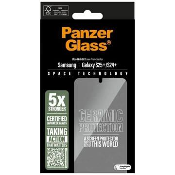 Керамічне скло для Samsung Galaxy S25 Plus PanzerGlass Ultra-Wide Fit