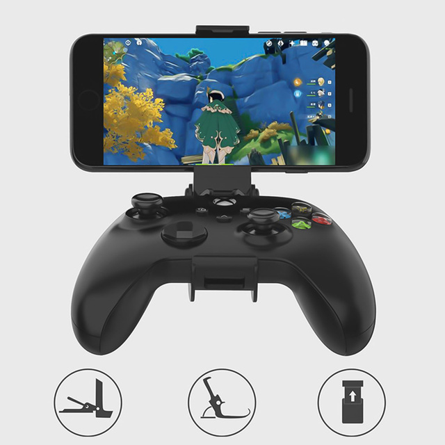 Тримач телефону для 6,8 дюймів Alogy Adjustable Foldable for Gamepad Controller Black