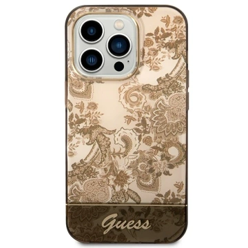 Чохол Etui Guess GUHCP14XHGPLHC для Apple iPhone 14 Pro Max 6,7" Porcelain Collection охра