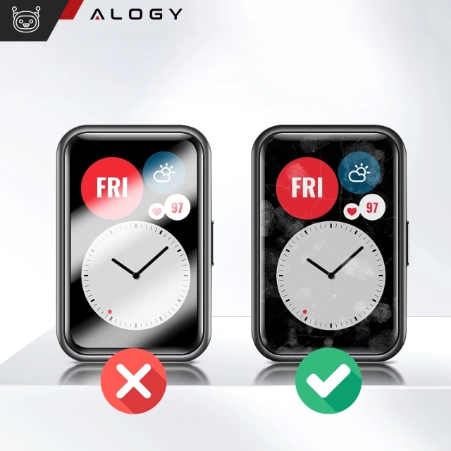 Hydrogel Alogy Hydrogel ochranná fólie pro chytré hodinky Huawei Watch Fit
