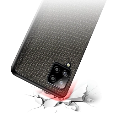 Kryt pouzdra Dux Ducis Fino potažený nylonovým materiálem pro Samsung Galaxy A42 5G zelený