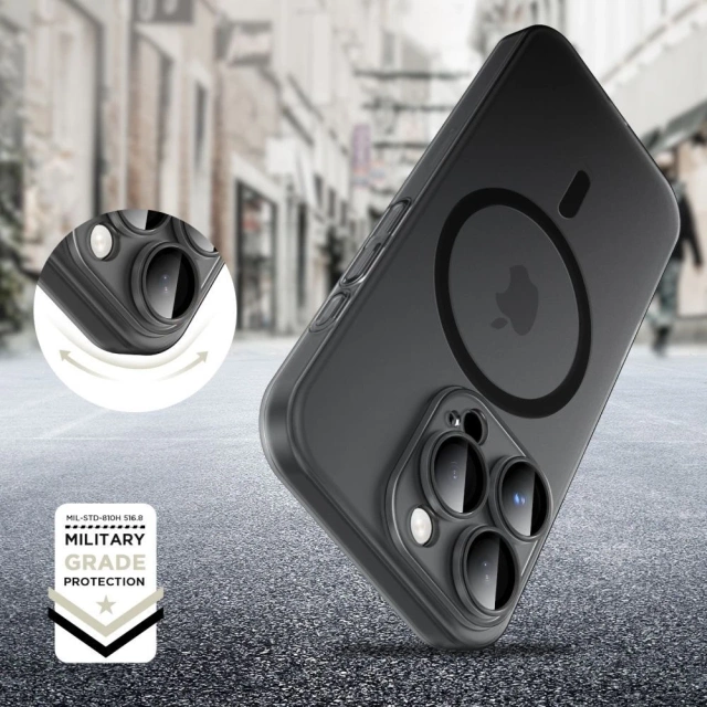 Etui do iPhone 16e Tech-Protect MagSlim MagSafe Matte Black