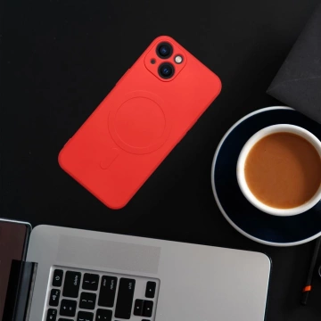 Silikonový kryt na IPHONE 14 červený