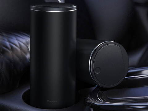 Basues Autoodpadkový kôš 500ml mini odpadkový kôš do auta s vekom