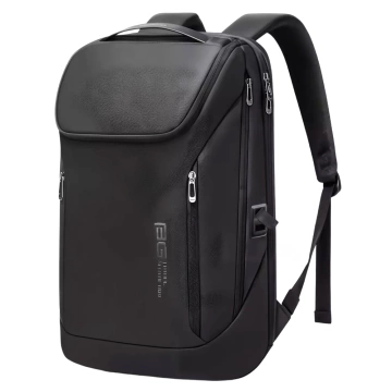Bange voděodolný batoh taška na notebook 15,6" městský cestovatel 48x31x16 cm do práce školní letadlo pánské dámské s USB portem Černá