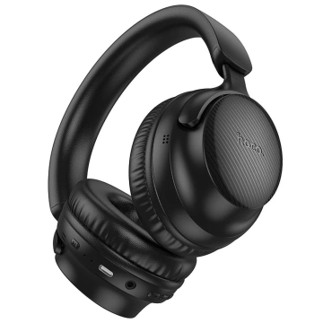 Hoco W53 Bluetooth 5.0 – чорні накладні навушники, 30 годин відтворення, AUX/USB-C