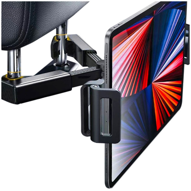 Alogy držiak na opierku hlavy do auta pre telefón/tablet 4,7-12,9" čierny