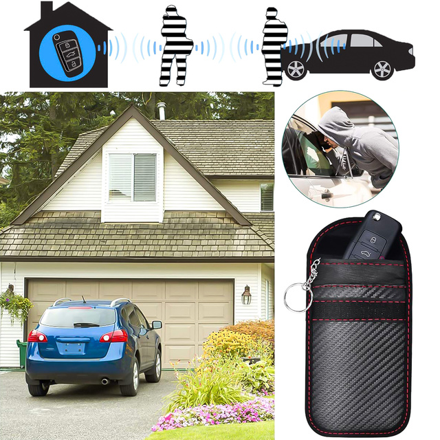 Pouzdro na klíče proti krádeži Alogy kryt blokující signál, 13x8,2cm