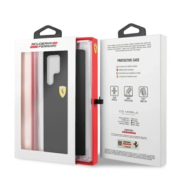 Ferrari Hardcase for Samsung Galaxy S22 Ultra black/black hardcase On Track Silicone