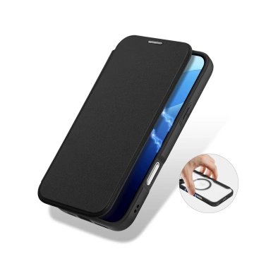 iPhone 16 Pro Dux Ducis Skin X Pro MagSafe Flip Case Black