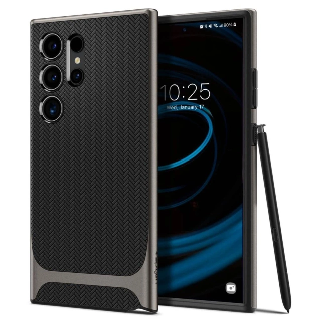 Etui Spigen Neo Hybrid pre Samsung Galaxy S24 Ultra Gunmetal