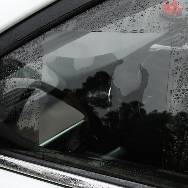 2x Hydrophobic Nano Film Window Sticker Mirror Rain Waterproof for Car Car Bathroom 15x20cm 2x Nano Mirror Film