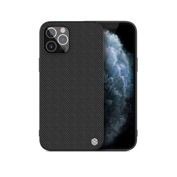 Nillkin Textured Case eine strapazierfähige, verstärkte Hülle mit Gelrahmen und Nylon auf der Rückseite iPhone 12 Pro Max schwarz