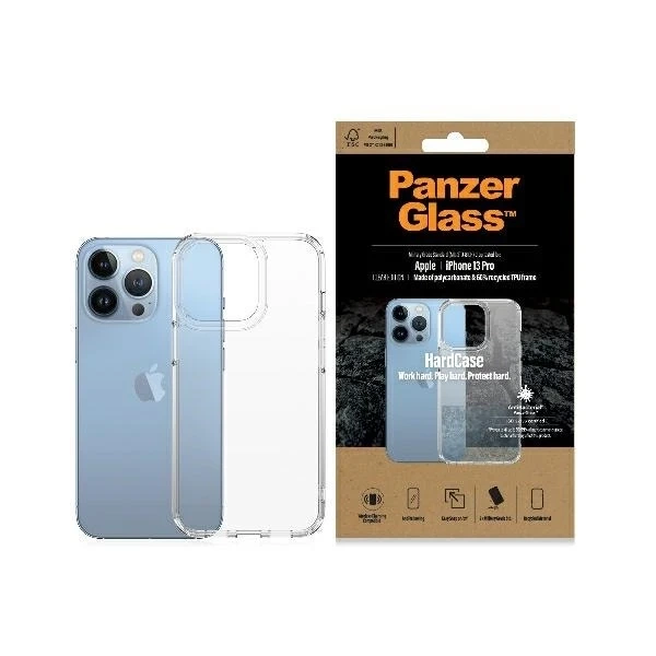Tvrdé puzdro Etui PanzerGlass na iPhone 13 Pro 6,1" antibakteriálne vojenské číre 0323