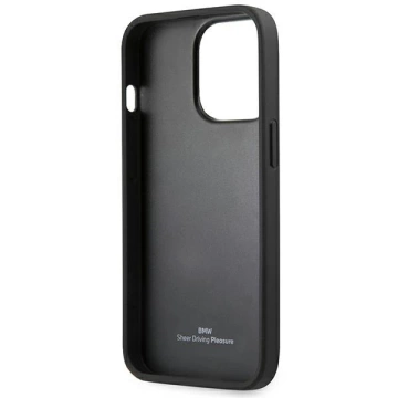 Etui BMW BMHCP14LSLLBK do iPhone 14 Pro 6,1" Leather Stamp
