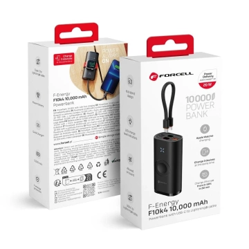 Зовнішній акумулятор Forcell F-Energy F10k4 10000mAh 5w1 для Apple Watch PD QC