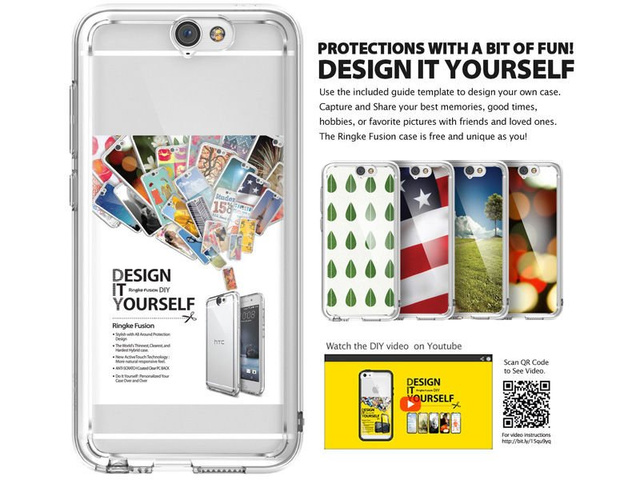 Etui ringke fusion htc one a9 kouřově černá