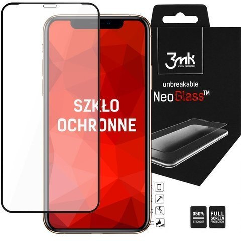 3mk sklo NeoGlass 8H pre iPhone 11 Pro / X / XS nepraskajúce čierne