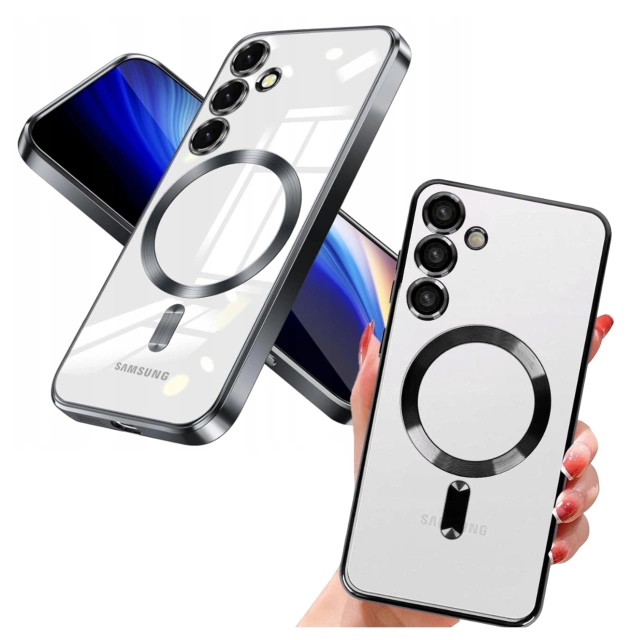 Чохол MagSafe для Apple iPhone 16 Pro Max Alogy Glamour Luxury Ring Housing Gold-Transparent