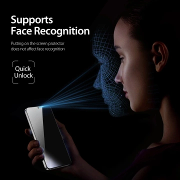 Dux Ducis Glass Privacy pro Samsung S24 - s černým rámečkem