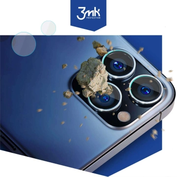Hybridní sklo na fotoaparát pro Apple iPhone 16 Ochranná sada na objektiv 3mk Sada 4 kusů