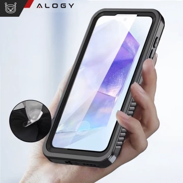 Etui Wodoodporne Alogy HydroArmor™ IP68 Case z przezroczystym tyłem Pancerna obudowa 360 do Samsung Galaxy S24​ FE