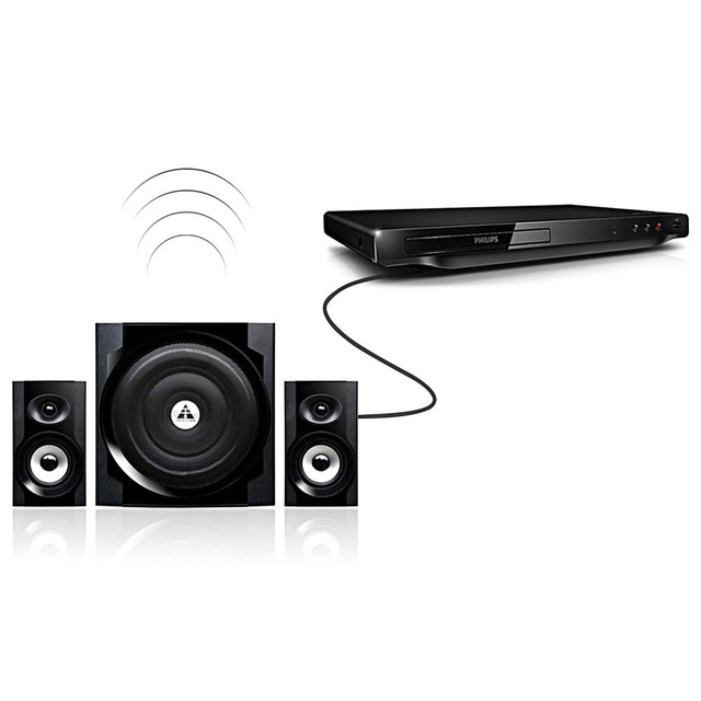 3m kabel RCA na RCA (Cinch) Kabel Premium Subwoofer MOZOS černé a červené pozlacené zástrčky