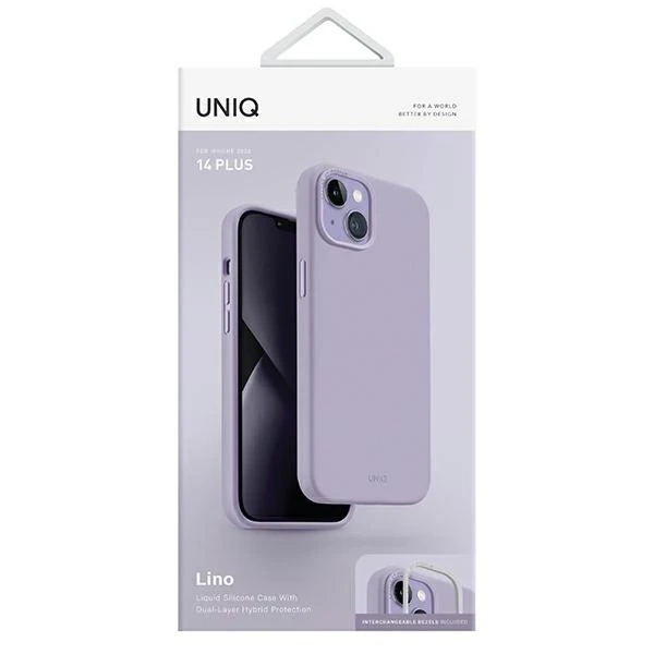 UNIQ Linen Case iPhone do 14 Plus 6.7" lila/lila lavendel