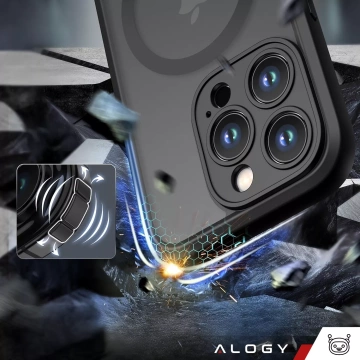 Puzdro pre Apple iPhone 13 Pro Alogy MagSafe Hybrid Matte Case Matný kryt s ochranným sklom šošovky