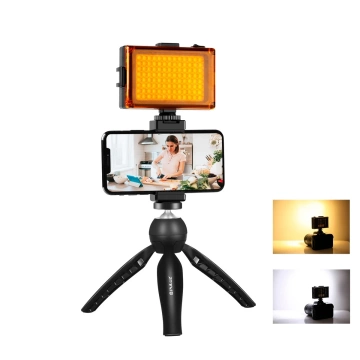 Puluz Live recording kit tripod LED lamp phone clamp PKT3131B