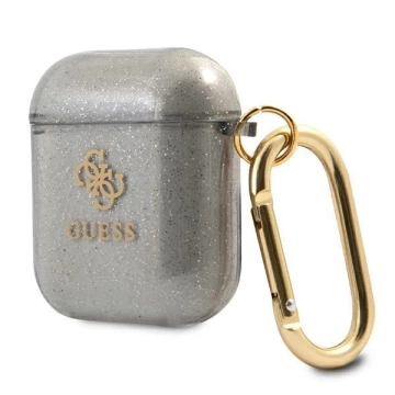 Guess GUA2UCG4GK kryt AirPods czarny/black Glitter Collection