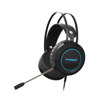 Gaming Headphones with Microphone FOREV FV-G95 LED USB Black