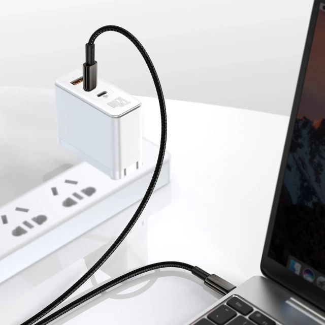 Baseus USB Type C - Кабель USB Type C Power Delivery Quick Charge 100 W 5A 2m чорний (CATWJ-A01)