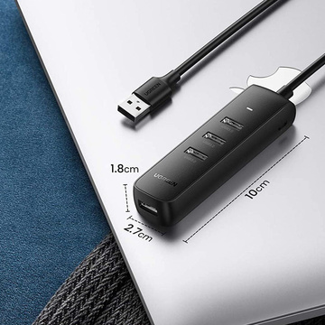 Перехідник 4в1 HUB UGREEN USB на 4x USB 3.0 Black